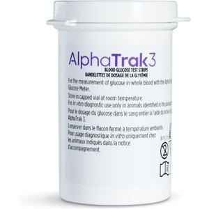AlphaTRAK 3 Test Strips for Blood Glucose Monitoring System for Cats, Dogs, & Horses, 50 strips