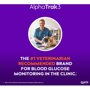 AlphaTRAK 3 Test Strips for Blood Glucose Monitoring System for Cats, Dogs, & Horses, 50 strips