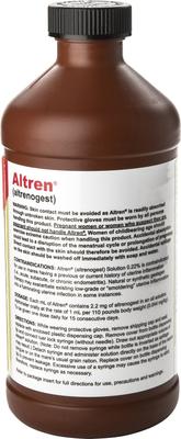 Show full view: Altren (Altrenogest) Solution for Horses, 1000-mL slide 2 of 4