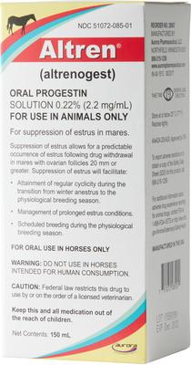 Show full view: Altren (Altrenogest) Solution for Horses, 150-mL slide 1 of 4