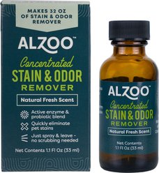 ALZOO Concentrated Dog & Cat Stain & Odor Remover Refill, 1.1-fl oz bottle slide 1 of 7