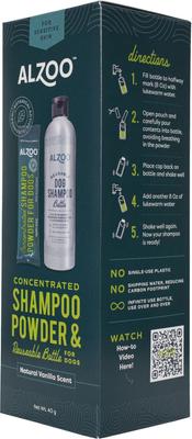 Show full view: ALZOO Concentrated Dog Shampoo Powder Kit, Vanilla Scent, 16-fl oz bottle slide 3 of 9