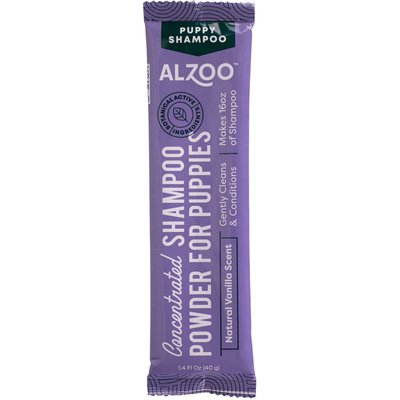 ALZOO ALZOO Concentrated Puppy Shampoo Powder Refill, Vanilla Scent, 1.4-fl oz pouch