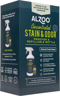 Show full view: ALZOO Concentrated Stain & Odor Remover Dog & Cat Cleaner & Stain Remover, 32-fl oz bottle slide 3 of 9