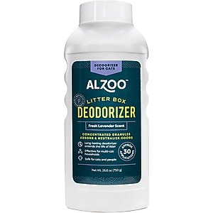 ALZOO Deodorizer Scented Cat Litter Deodorizer, Fresh Lavender, 26.6-fl oz bottle