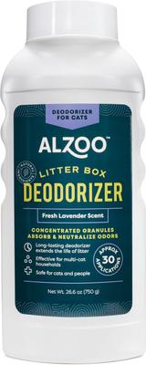 Show full view: ALZOO Deodorizer Scented Cat Litter Deodorizer, Fresh Lavender, 26.6-fl oz bottle slide 1 of 6