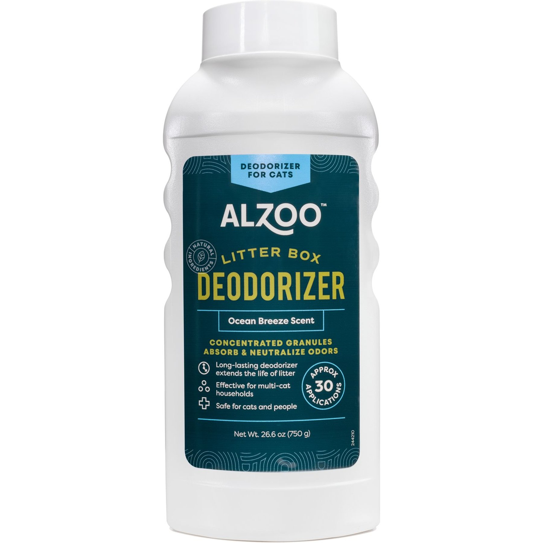 ALZOO Deodorizer Scented Cat Litter Deodorizer, Ocean Breeze, 26.6-fl oz bottle