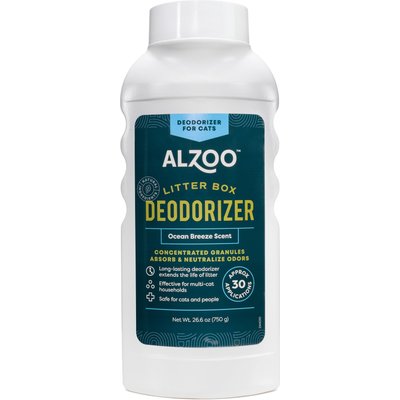 ALZOO ALZOO Deodorizer Scented Cat Litter Deodorizer, Ocean Breeze, 26.6-fl oz bottle