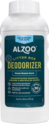Show full view: ALZOO Deodorizer Scented Cat Litter Deodorizer, Ocean Breeze, 26.6-fl oz bottle slide 1 of 5