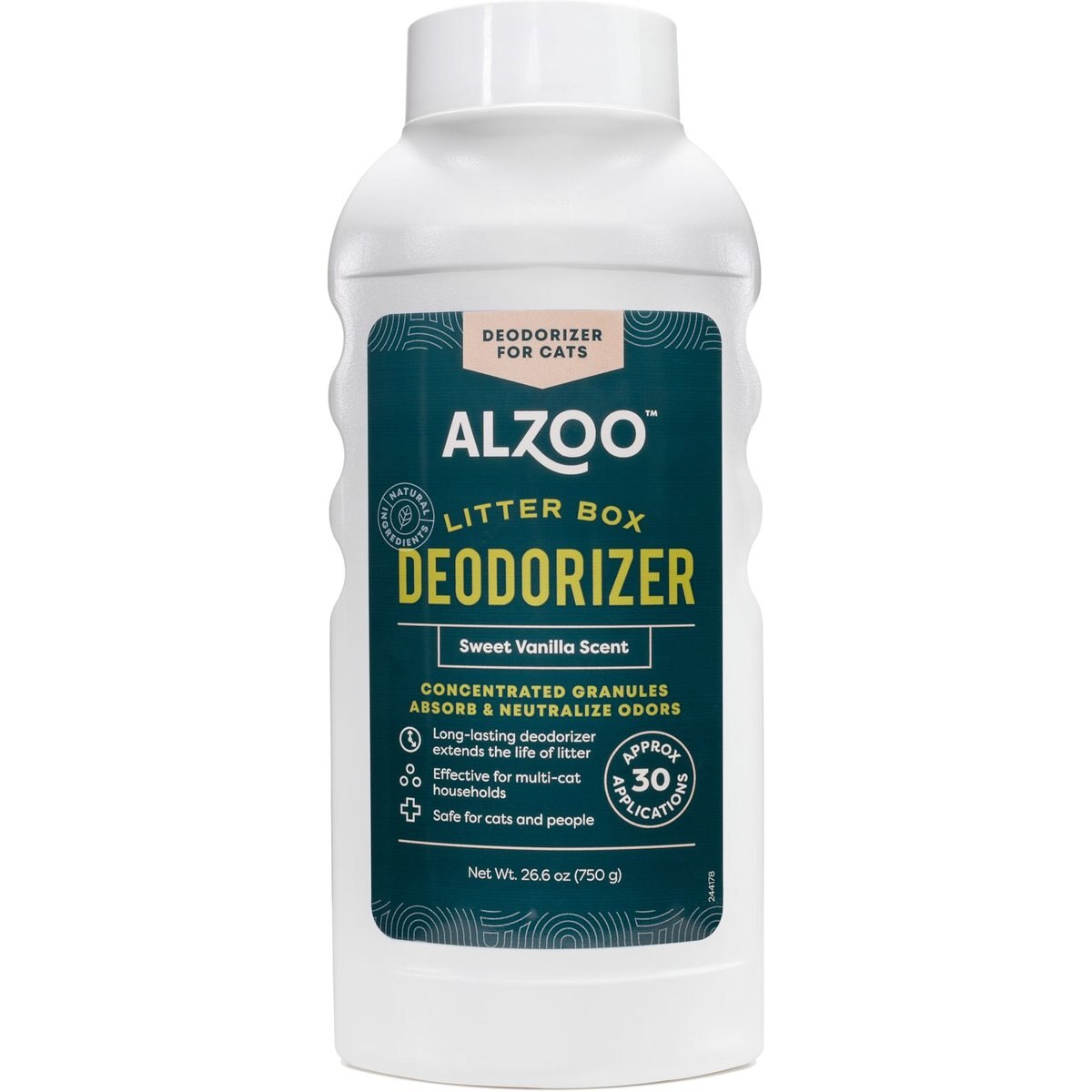 ALZOO Deodorizer Scented Cat Litter Deodorizer, Sweet Vanilla, 26.6-fl oz bottle