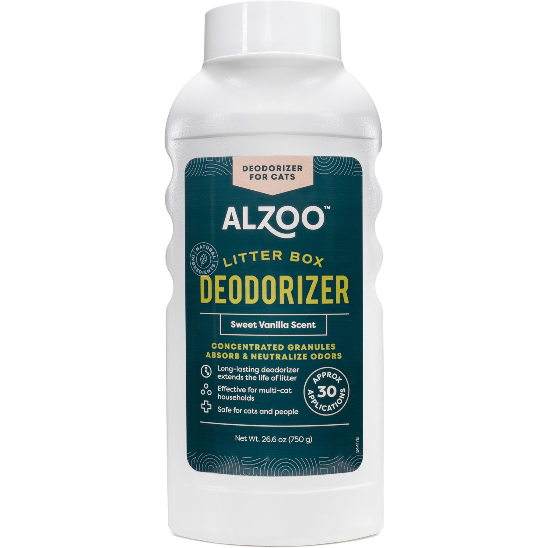 ALZOO Deodorizer Scented Cat Litter Deodorizer, Sweet Vanilla, 26.6-fl oz bottle