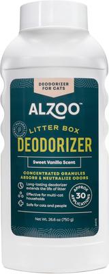 Show full view: ALZOO Deodorizer Scented Cat Litter Deodorizer, Sweet Vanilla, 26.6-fl oz bottle slide 1 of 5