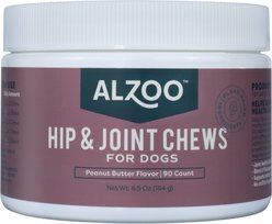 ALZOO Hip & Joint Soft Chews Supplement for Dogs, 90 count