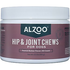 ALZOO Hip & Joint Soft Chews Supplement for Dogs, 90 count