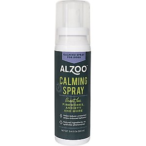 ALZOO Natural Plant Based Calming Dog Spray, 3.4-fl oz bottle