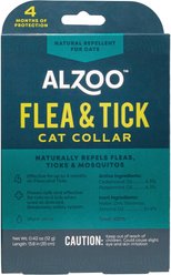 ALZOO Natural Plant Based Flea & Tick Collar for Cats