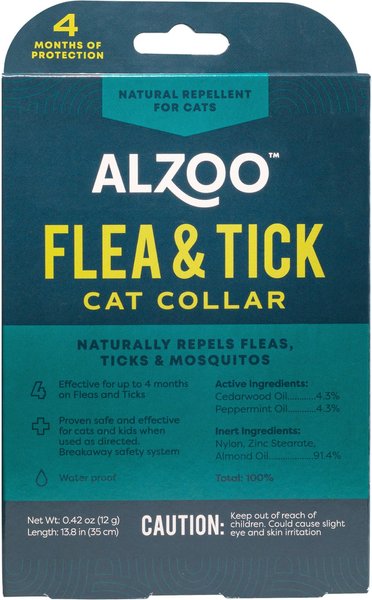 Show full view: ALZOO Natural Plant Based Flea & Tick Collar for Cats slide 1 of 8