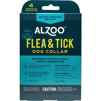 ALZOO ALZOO Natural Plant Based Flea & Tick Collar for Dogs, Small