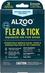 ALZOO Natural Plant Based Flea & Tick Spot-On for Dogs, 0.1-oz tube