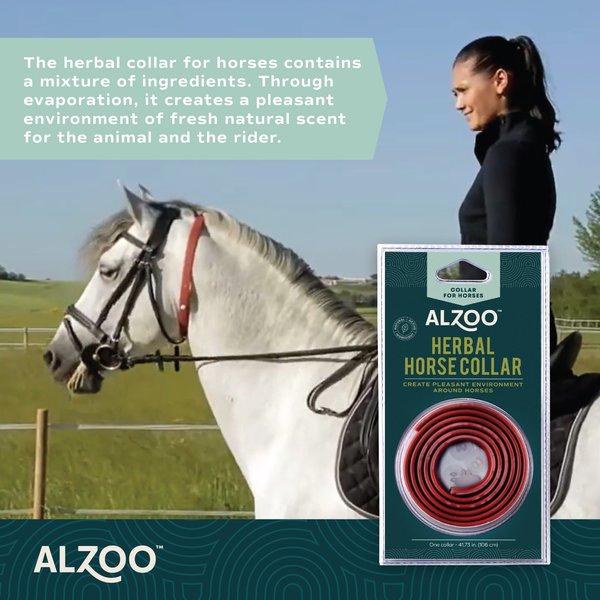ALZOO Natural Plant Based Herbal Insect Control Horse Collar
