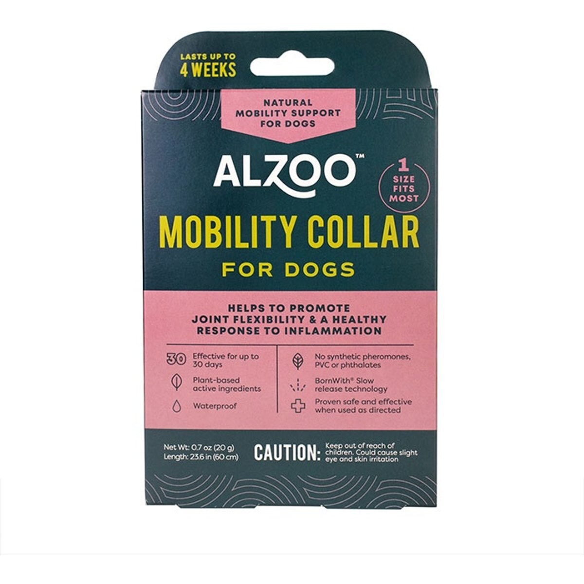 ALZOO Natural Plant Based Mobility Dog Collar
