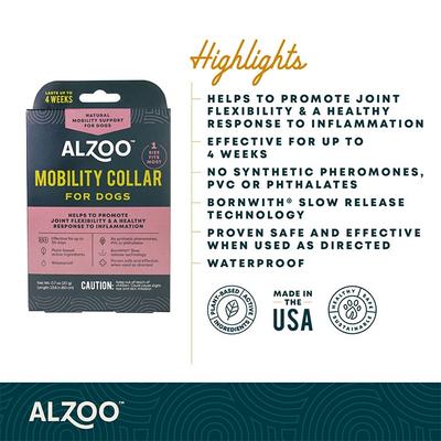 Show full view: ALZOO Natural Plant Based Mobility Dog Collar slide 6 of 8