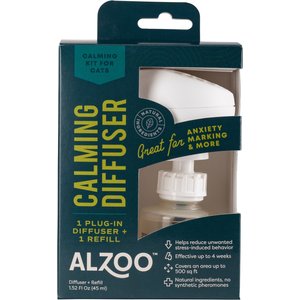 ALZOO Natural Plant Based Plug-In & Refill Kit Cat Calming Diffuser