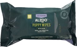 ALZOO Plant Based Puppy Dog Grooming Wipes, 100 count