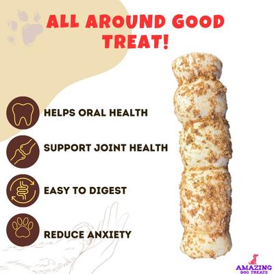 Show full view: Amazing Dog Treats 10-12-in Beef Cheek Roll Bully Dust Flavor Dog Treats, 3 Count slide 5 of 9