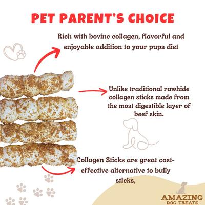 Show full view: Amazing Dog Treats 10-12-in Beef Cheek Roll Bully Dust Flavor Dog Treats, 3 Count slide 4 of 9