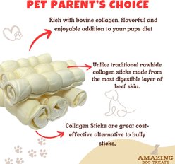 Amazing Dog Treats 10-inch Beef Cheek Roll Dog Treats, 4 count slide 2 of 7