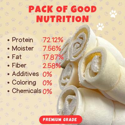 Show full view: Amazing Dog Treats 10-inch Mega Thick Beef Cheek Roll Dog Treats, 3 count slide 6 of 9