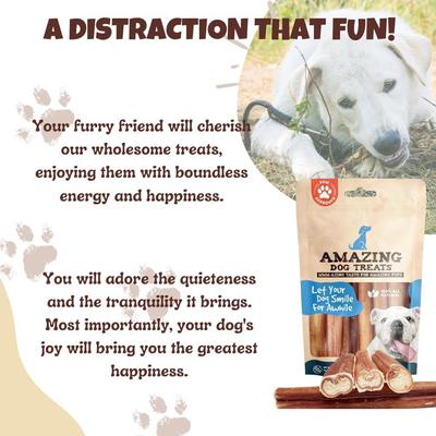 Show full view: Amazing Dog Treats 12-inch Extra Thick Bully Stick Dog Treats, 5 count slide 7 of 10