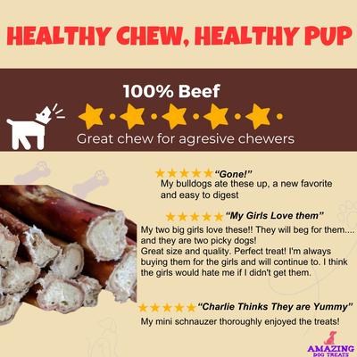 Show full view: Amazing Dog Treats 4-6-in Variety Bully Sticks Dog Treats, 10-oz bag slide 8 of 8