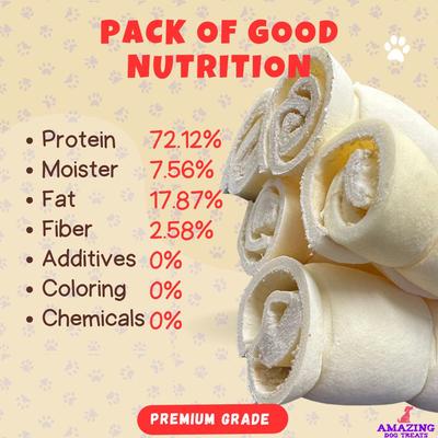 Show full view: Amazing Dog Treats 5 - 6-inch Mega Thick Beef Cheek Roll Dog Treats, 4 count slide 6 of 8