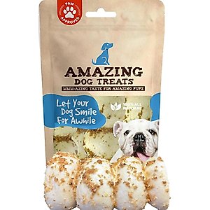 Amazing Dog Treats 5-6-in Beef Cheek Roll Bully Dust Flavor Dog Treats, 4 count