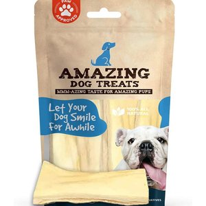 Amazing Dog Treats 6-inch Beef Cheek Strips Dog Treats, 12 count