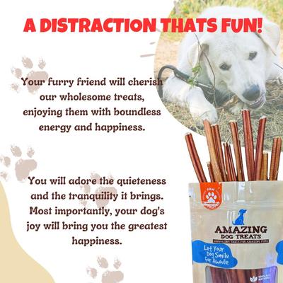 Show full view: Amazing Dog Treats 6-inch Small Thin Bully Sticks Dog Treats, 12 count slide 7 of 10