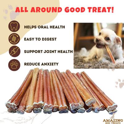 Show full view: Amazing Dog Treats 6-inch Small Thin Bully Sticks Dog Treats, 12 count slide 5 of 10