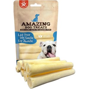 Amazing Dog Treats 6-inch Thick Cow Tail Dog Treats, 10 count