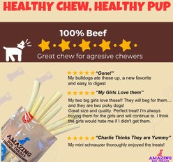 Amazing Dog Treats 6-inch Thick Cow Tail Dog Treats, 10 count slide 2 of 7