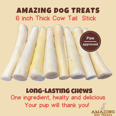 Show full view: Amazing Dog Treats 6-inch Thick Cow Tail Dog Treats, 10 count slide 3 of 10