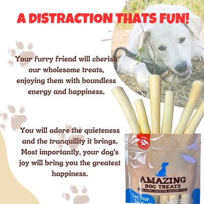 Show full view: Amazing Dog Treats 6-inch Thick Cow Tail Dog Treats, 10 count slide 7 of 10