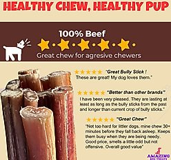 Amazing Dog Treats 6-in Bully Stick Dog Treat, 5 count slide 2 of 7
