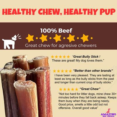 Show full view: Amazing Dog Treats 6-in Bully Stick Dog Treat, 5 count slide 8 of 8