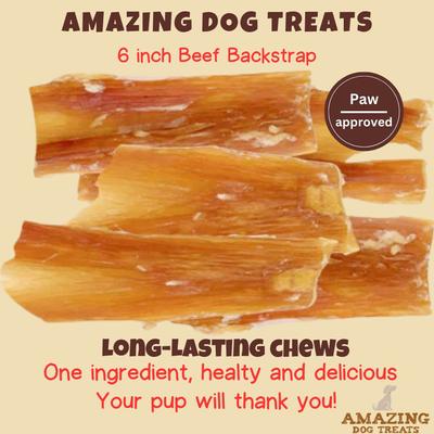 Show full view: Amazing Dog Treats Backstrap Beef Tendon Dog Treats, 8-oz bag slide 3 of 9