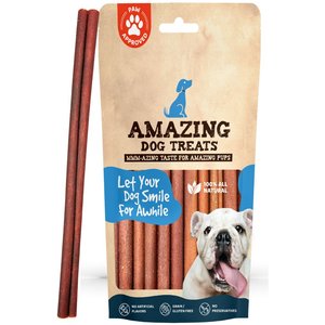 Amazing Dog Treats Beef Collagen Stick Dog Treats, 12-in, 5 count