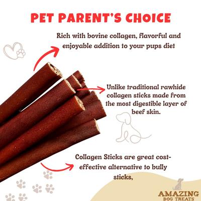 Show full view: Amazing Dog Treats Beef Collagen Stick Dog Treats, 12-in, 5 count slide 4 of 9