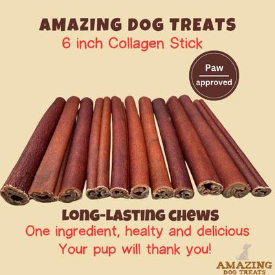 Show full view: Amazing Dog Treats Beef Collagen Stick Dog Treats, 6-in, 10 count slide 3 of 8