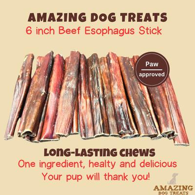 Show full view: Amazing Dog Treats Beef Esophagus Stick Jerky Dog Treats, 15 count slide 3 of 8